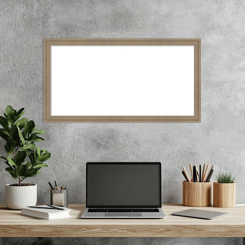 Amanti Art Florence Gold Framed Dry Erase Magnetic Board