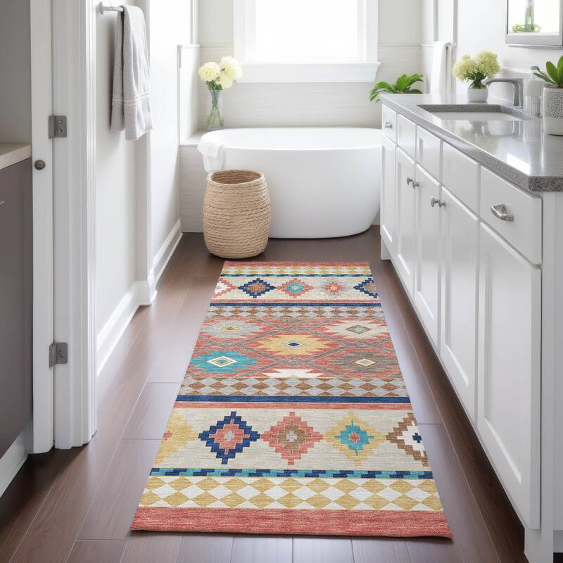 Machine Washable Indoor/ Outdoor Global Clemente Chantille Rug