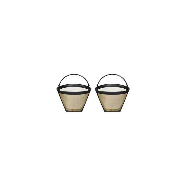 Shop Fits Cuisinart Dcc 1400 Coffee Machines Gold Tone Filter 2 Pack Overstock 20643910