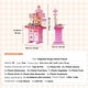 preview thumbnail 9 of 9, 48 Piece Pink Plastic Kids Kitchen Playset Toy Ideal Gift for Birthdays or Any Special Occasion - 18.5 x 9.4 x 30.7 in