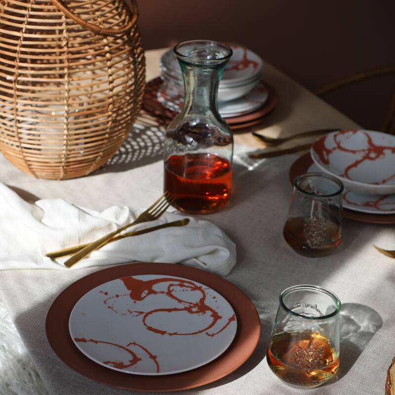 Euro Ceramica Nile Mix & Match 12 Piece Porcelain Dinnerware Set - Mix & Match