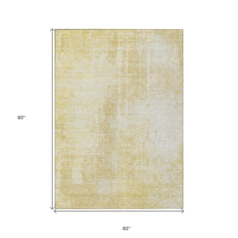 HomeRoots Abstract Transitional Rectangle Outdoor Rug