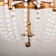 preview thumbnail 9 of 9, Vintage Chandelier Light Fixture Farmhouse Crystal Ceiling Light - Rustic