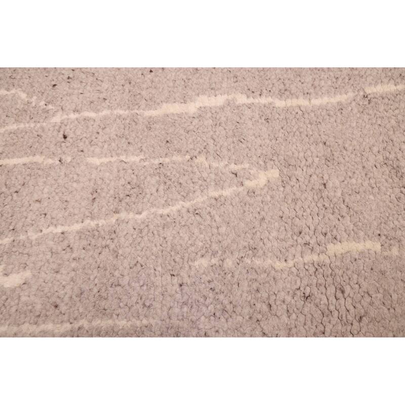 ECARPETGALLERY Hand-knotted Looma Grey Wool Rug - 7'11 x 9'10