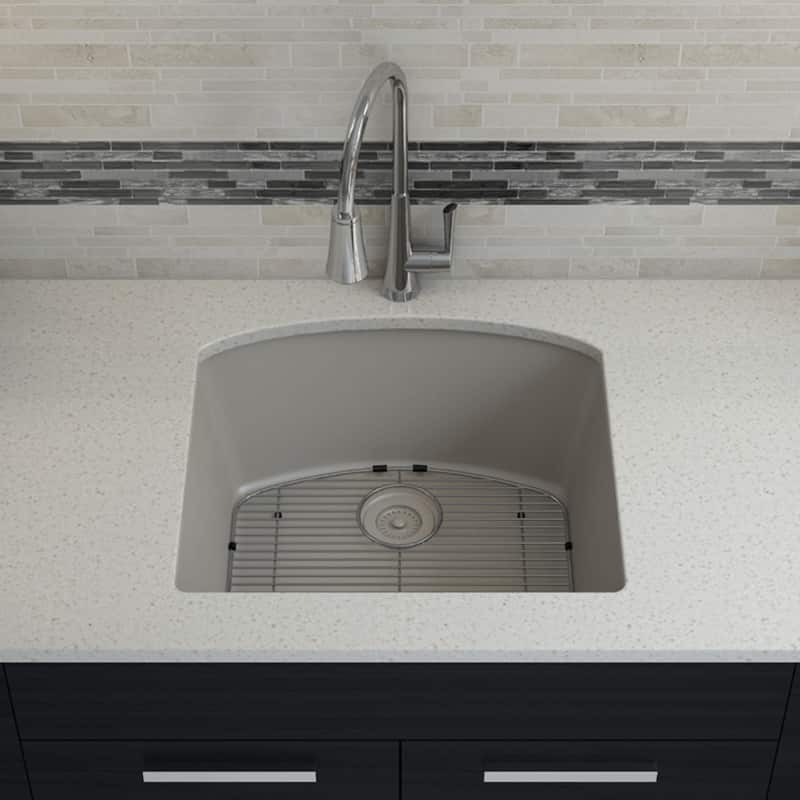 Lexicon Platinum 2321D Quartz Composite Single Bowl Kitchen Sink
