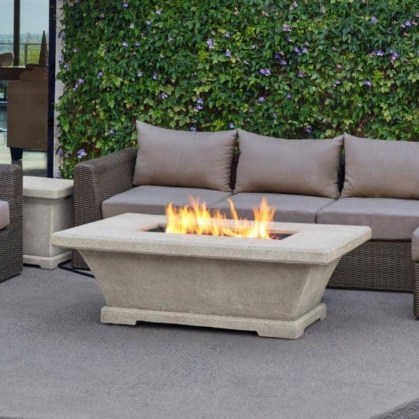 Real Flame 11704lp Tcrm Monaco Low Height Rectangle Fire Table In Cream Overstock 15013704