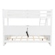 preview thumbnail 32 of 48, Twin XL / Full XL over Queen Bunk Bed with Open Cabinets and Charging Station, Storage Kids Bed Frame with Ladder