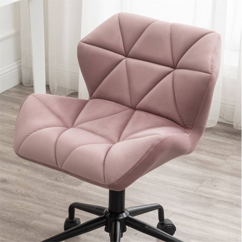 Diamond Tufted Adjustable Swivel Office Chair