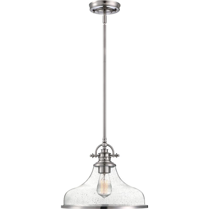 Quoizel Grant Brushed Nickel 1-light Pendant