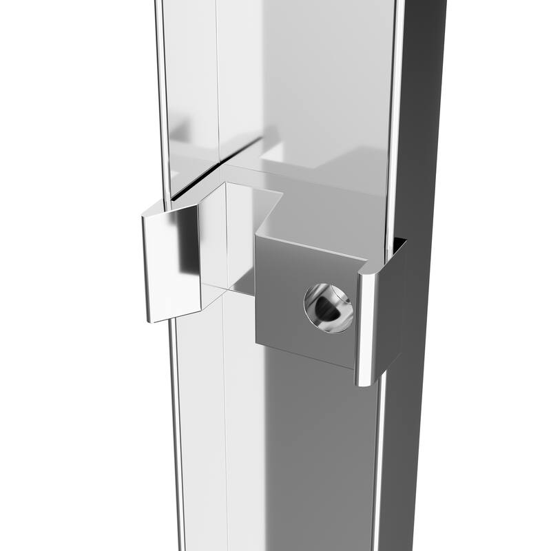 Chrome Aluminum Frame Double Sliding Shower Door