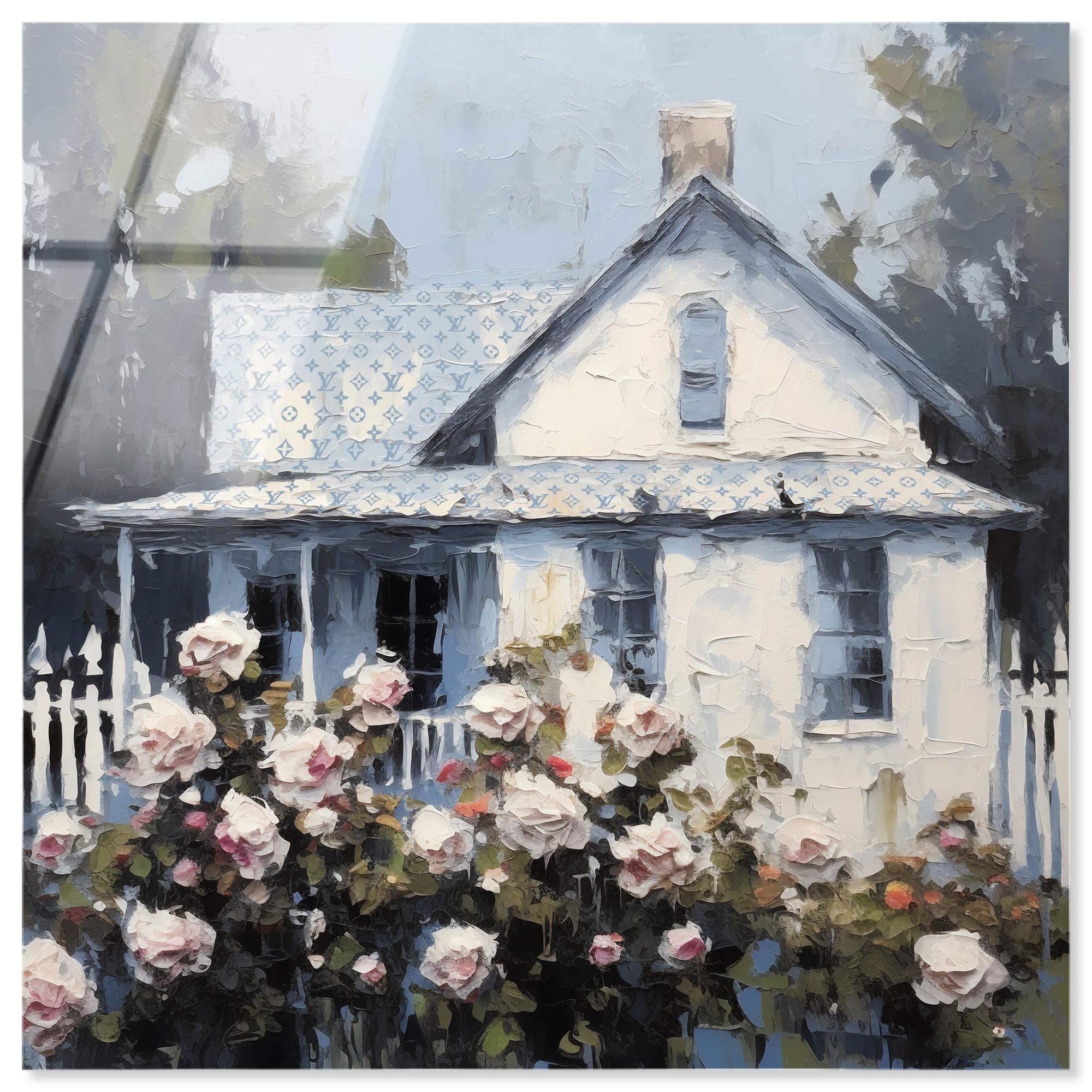 Quaint Simple Home Chic Farmhouse Acrylic Glass Wall Art by Art Remedy