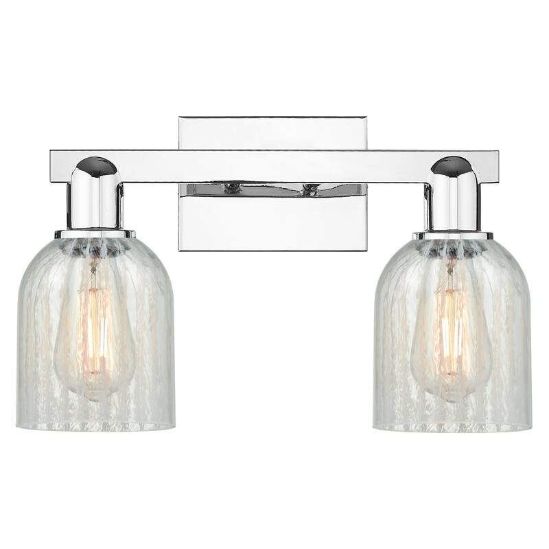 Innovations Lighting 716-2W-11-16 Caledonia Vanity Caledonia 2 Light - Polished Chrome / Mouchette