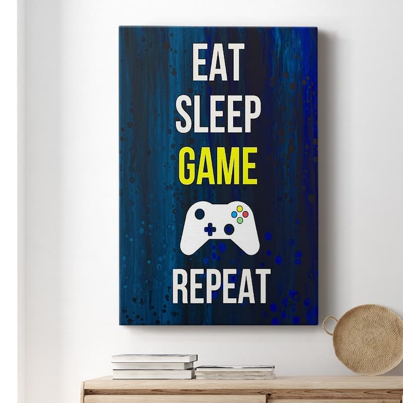 Gamer at Play V Premium Gallery Wrapped Canvas - Ready to Hang