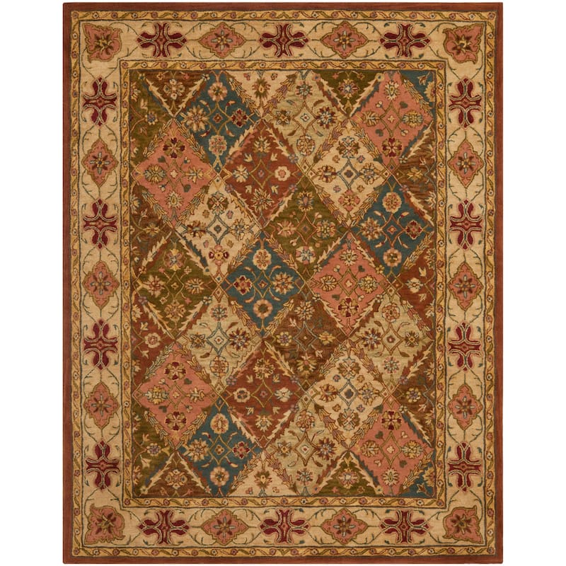 SAFAVIEH Handmade Heritage Chiseko Traditional Oriental Wool Rug - 11' x 17' - Beige/Beige