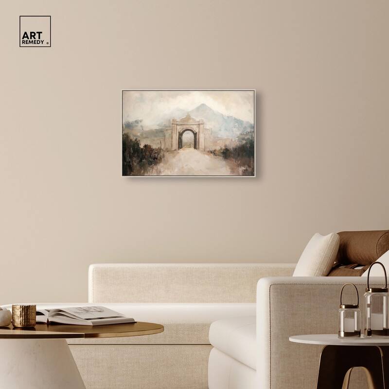 Stone Arch Canvas by Art Remedy