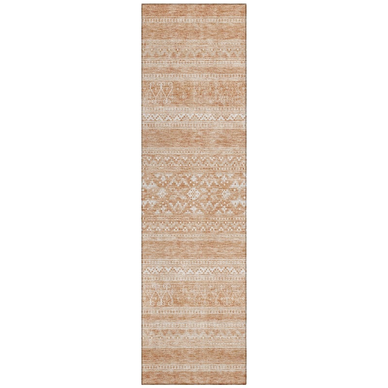Machine Washable Indoor/ Outdoor Chantille Tribal Boho Rug