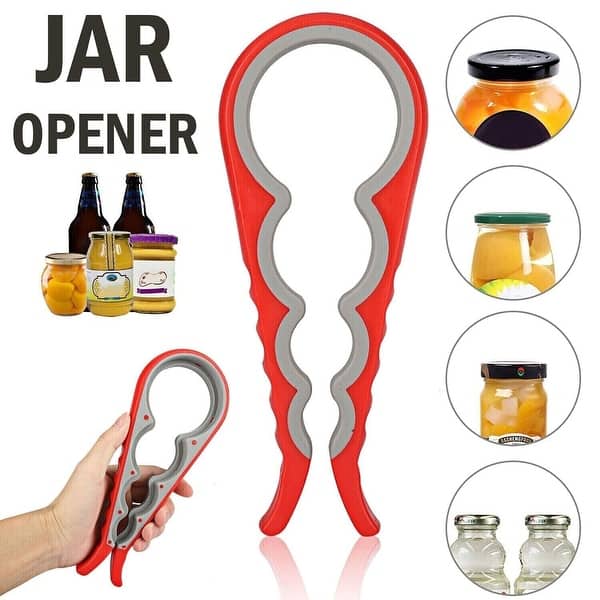 4 in 1 Adjustable Can Opener and Jar Lid Gripper for Seniors Bed Bath