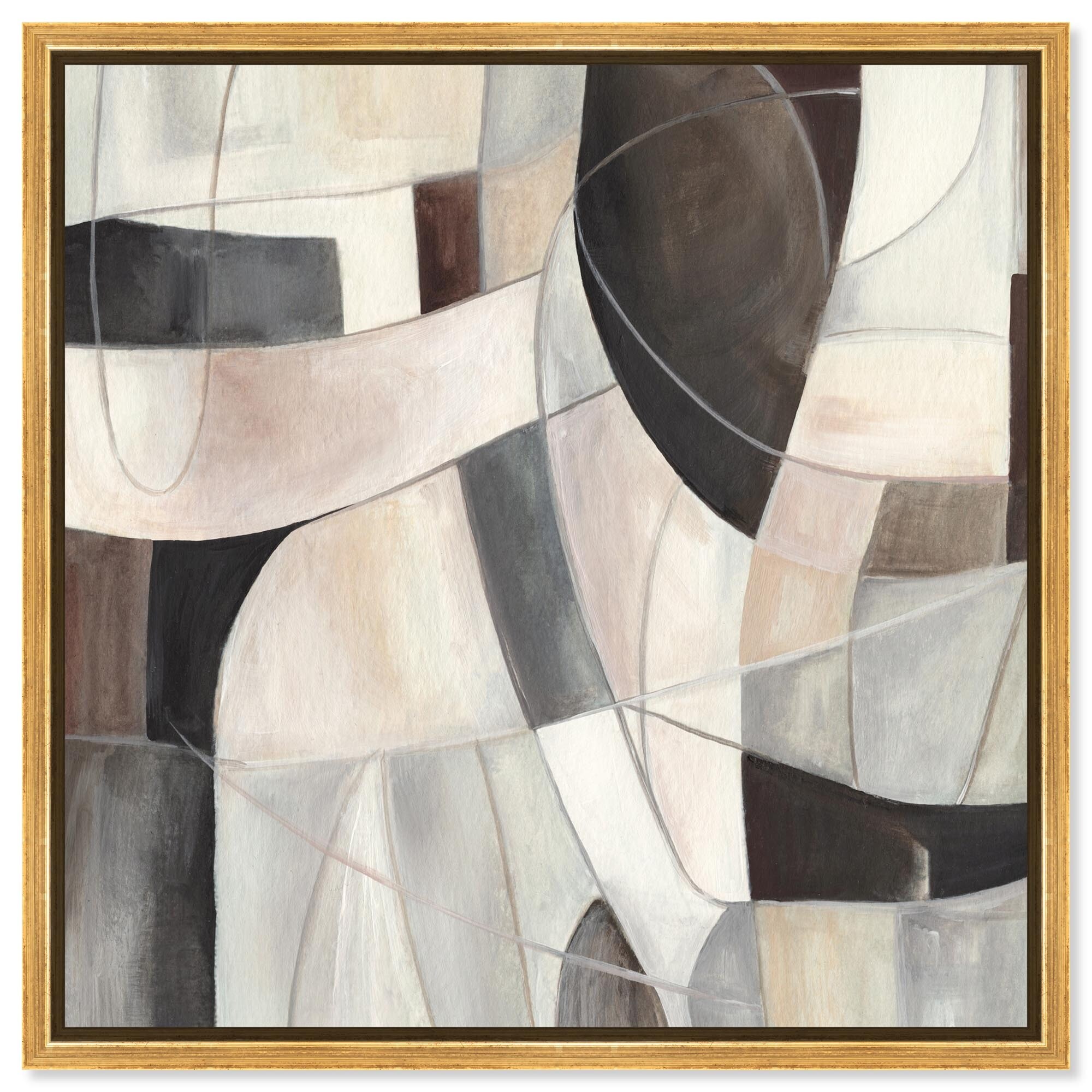 Above and Beyond II Black Decor Framed Canvas Print by Art Remedy