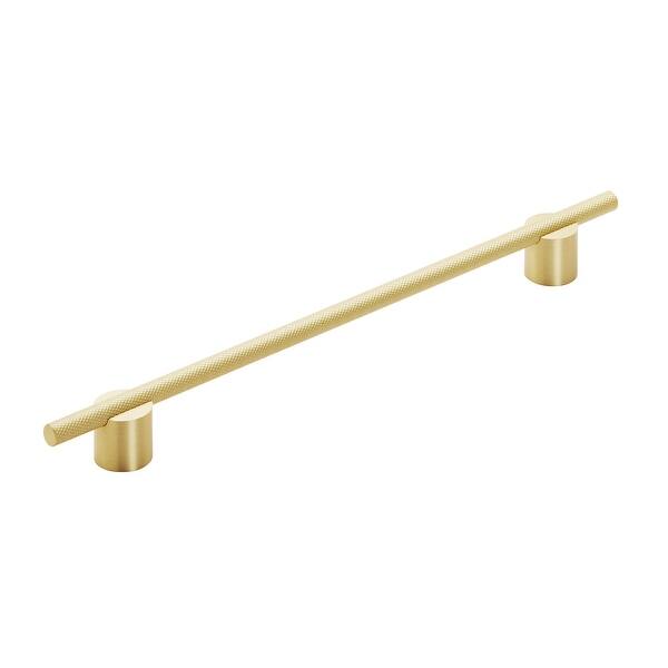 slide 1 of 6, Transcendent 10-1/16 in (256 mm) Center-to-Center Matte Gold Cabinet Pull - 10.0625