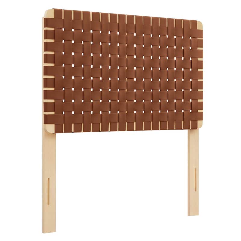 Sparta Twin/Full/Queen/King Vegan Leather Weave Headboard