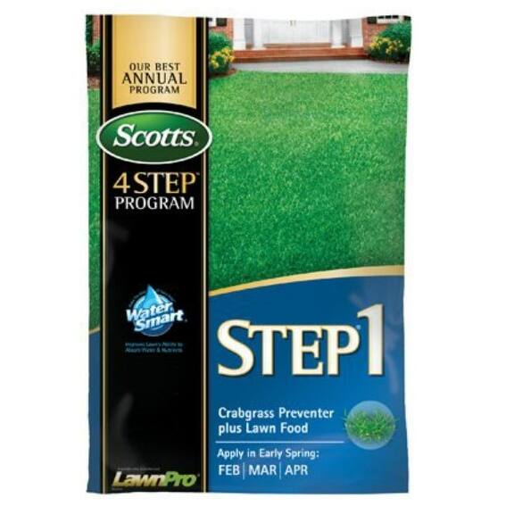 Scotts 39181 Step 1 Crabgrass Preventer Plus Fertilizer, 5M Bed Bath