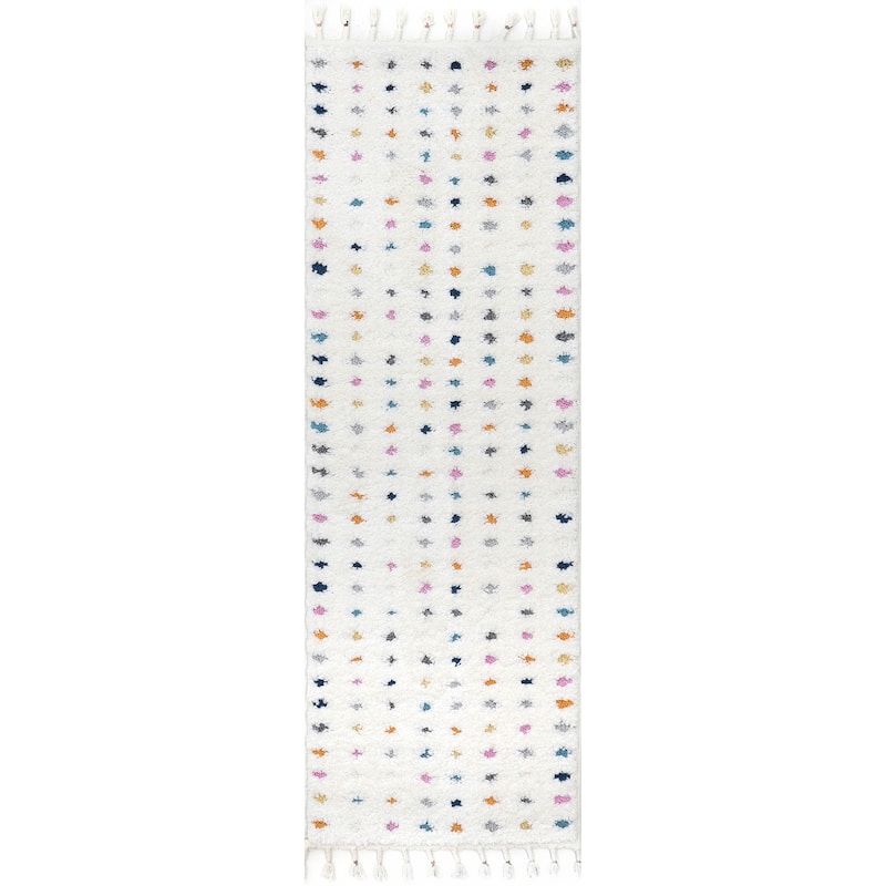 Nuloom Aurelia Dotted High-Low Kids Area Rug