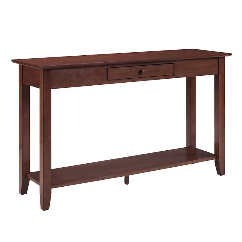 Convenience Concepts American Heritage 1 Drawer Console Table with Shelf - Espresso
