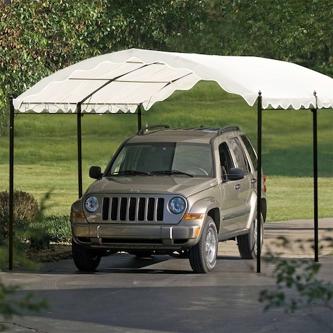 Clihome Iron Outdoor 13ft x10ft Carport Shelter Garage Tent