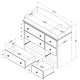 preview thumbnail 9 of 14, South Shore Angel Changing Table 6-drawers, Weathered Oak - N/A