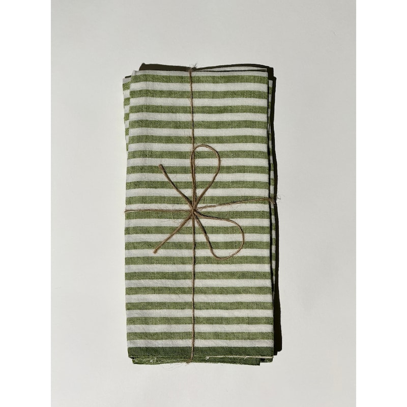 Caravan Ticking Stripe Napkins - Set of 4