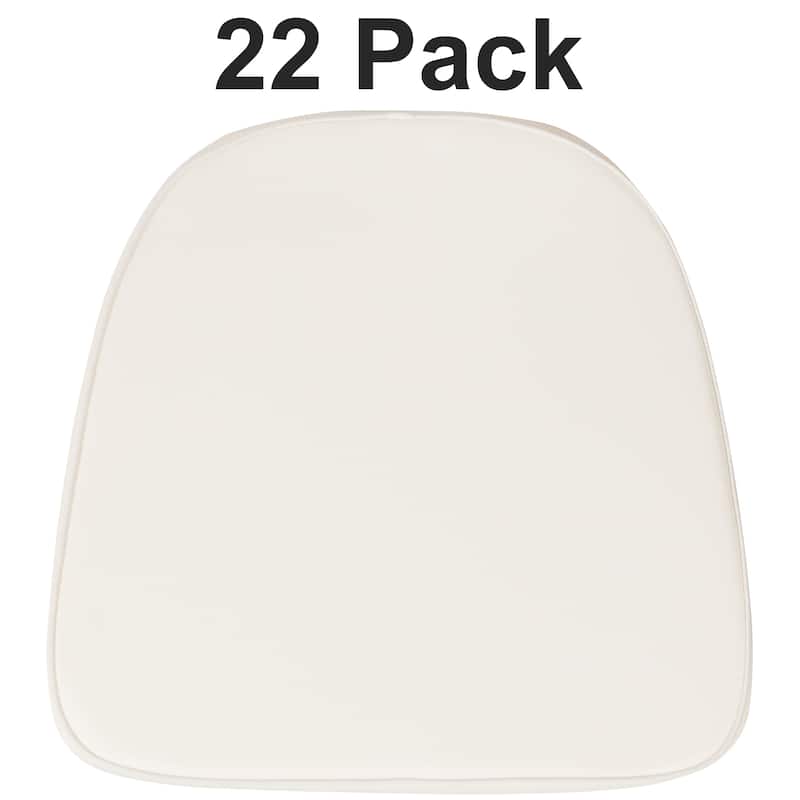 22 Pack Soft Fabric Chiavari Chair Cushion - Ivory