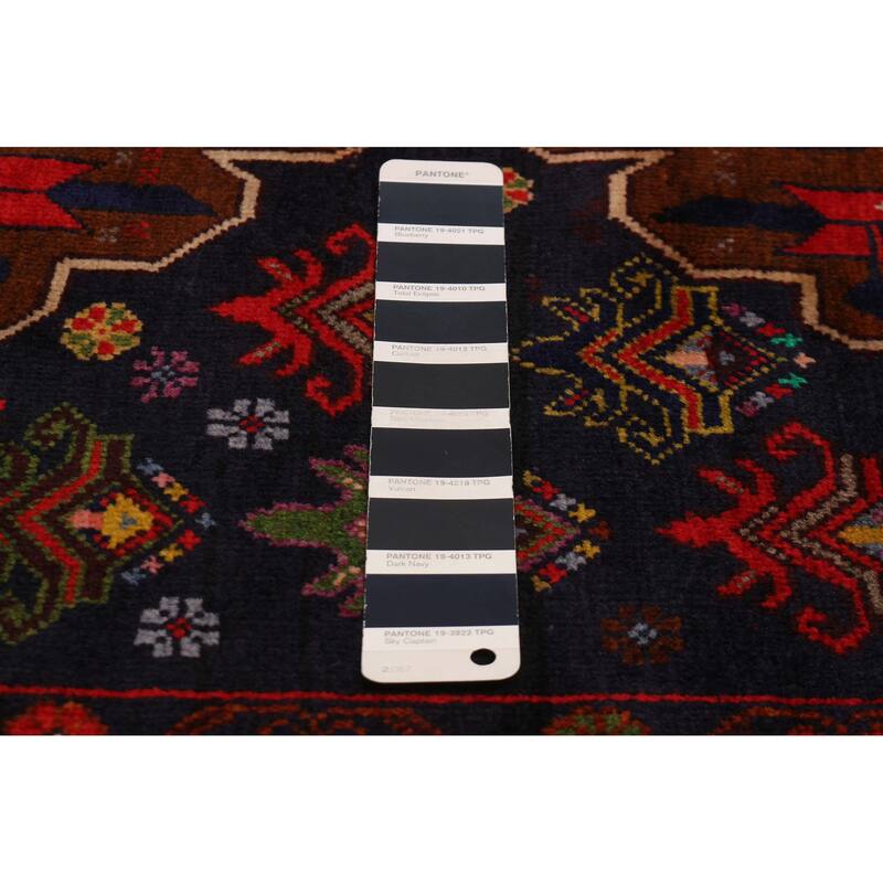 Teimani Navy Rug 3'8" x 6'2" - 3'8 x 6'2
