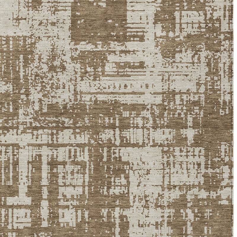 HomeRoots Abstract Transitional Rectangle Outdoor Rug