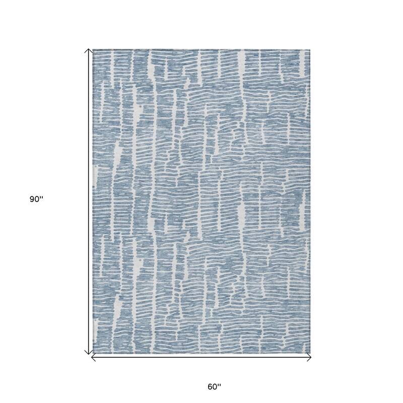 HomeRoots Abstract Transitional Rectangle Outdoor Rug
