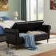 preview thumbnail 2 of 65, Armed Ottoman Bench PU Leather Bench Button Tufted Sofa Stool Bench Footrest Stoolfor Entryway, Living Room and Window