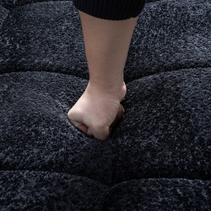 107.9" Modern L-Shape Cloud Sectional Sofa, No Assembly Required