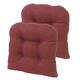 Gripper Tyson Large 17" x 17" Universal Chair Cushion, Set of 2 - Red