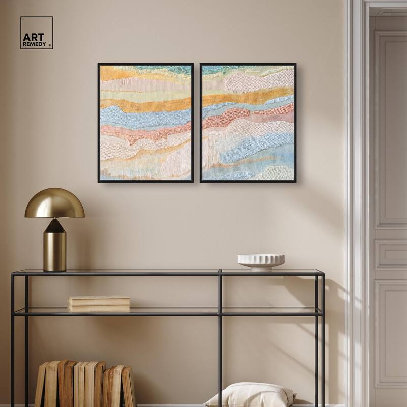 Morning Calm III Canvas Set of 2 by Art Remedy