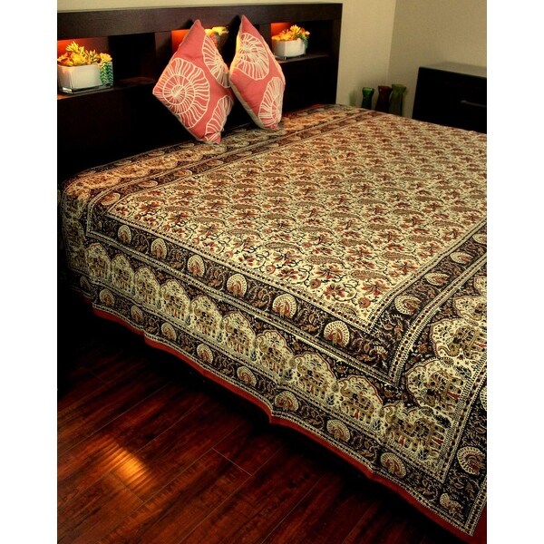 Paisley Elephant Print Tapestry Coverlet Bedspread Bedspreads Coverlets
