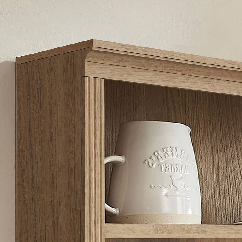 VAUXHILL & CO. Halston Standard Bookcase Adjustable Storage Shelving Unit, Oak - 73.2