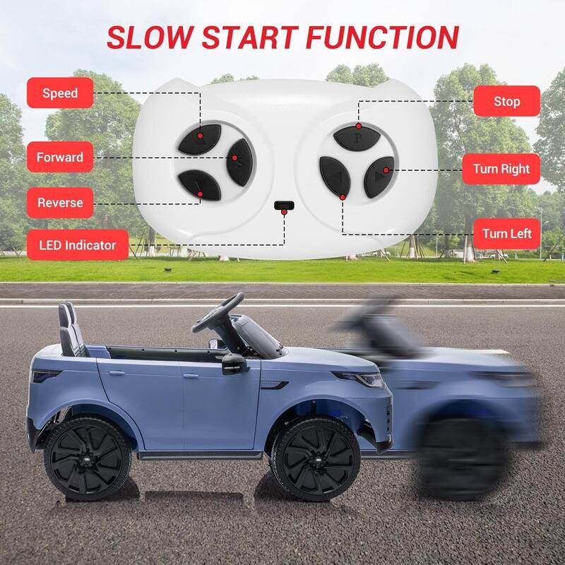 12V Kids Electric Ride On Car with 2-Seater for Toddler 3-8