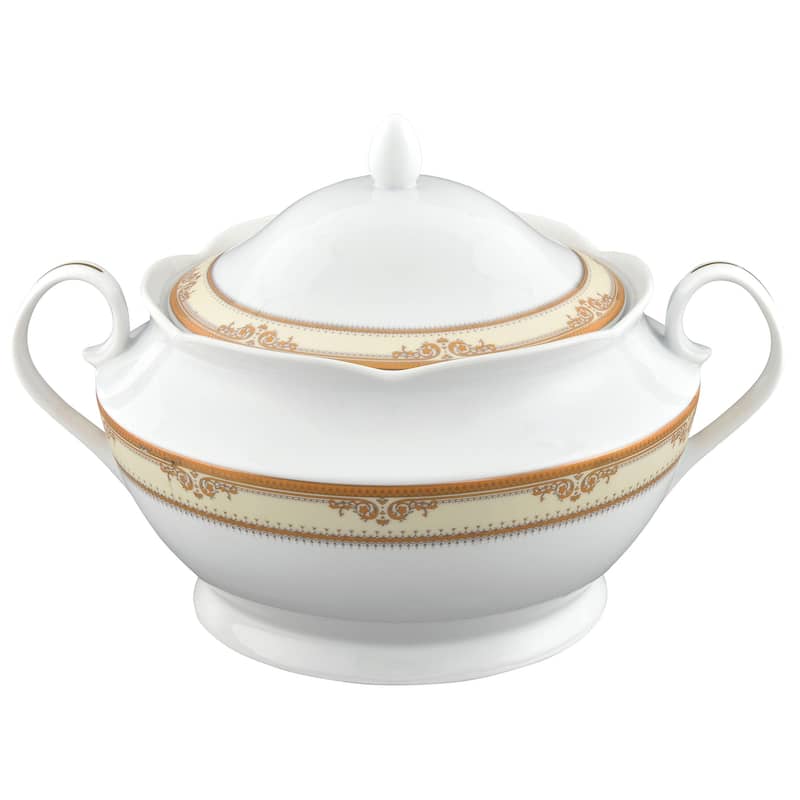 Lorren Home Trends Porcelain Souptureen w/Lid Isabella