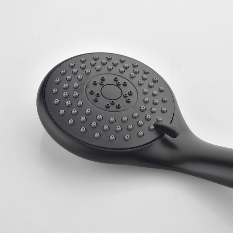 Wall Mount Shower Faucet with Hand Shower Brass Complete Shower System with Slide Bar Valve Included