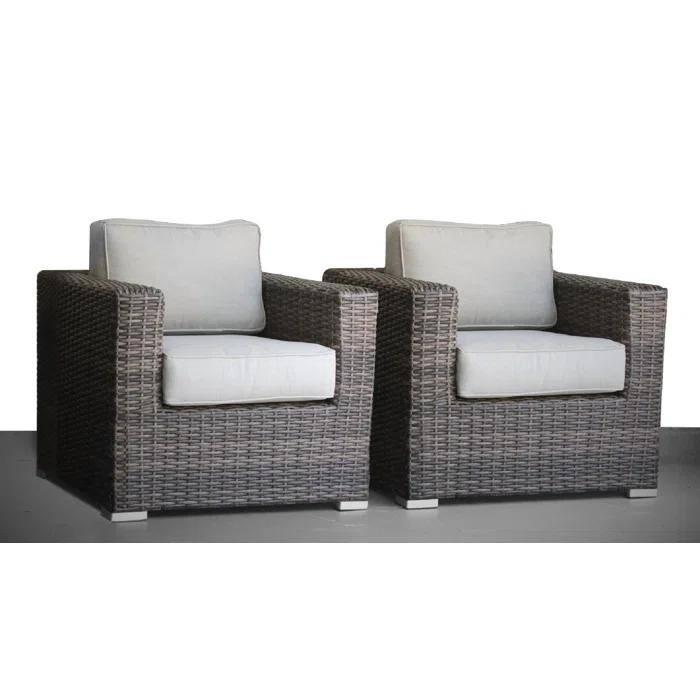 Comfortable Patio Chair With Cushions - Fully Assembled (Excluding the table)