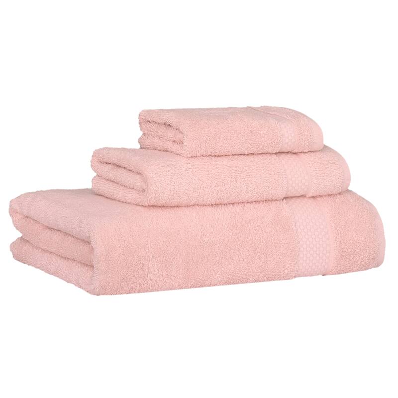 Authentic Hotel and Spa 100% Aeagean Long Staple Turkish Cotton STARLIGHT Terry 3 Piece Towel Set