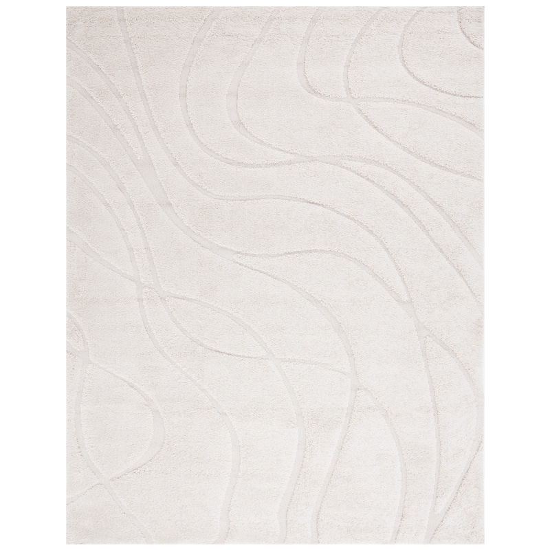 SAFAVIEH Florida Shag Staka Abstract Waves 1.2-inch Area Rug