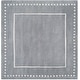 preview thumbnail 67 of 130, SAFAVIEH Handmade Bella Alverta Dotted Border Wool Rug 5' Square - Silver/Ivory - Square