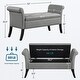 preview thumbnail 24 of 26, Yaheetech Modern Fabric Tufted Storage Bench with Cushioned Ottoman