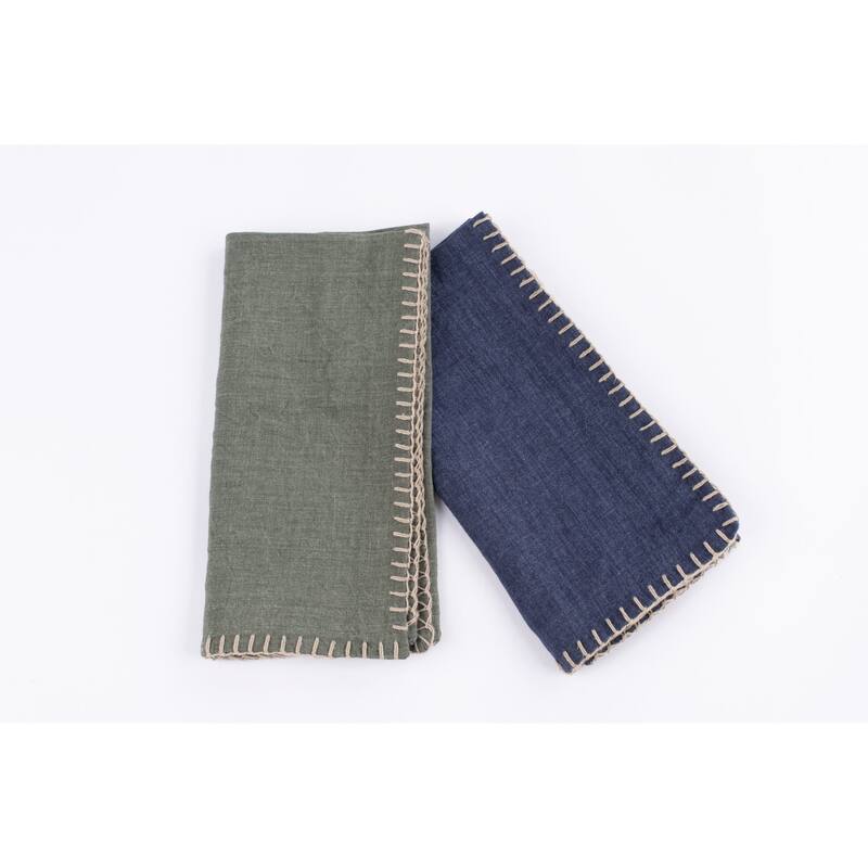 Brody, Linen, Dinner Napkin Set (Set of 4)