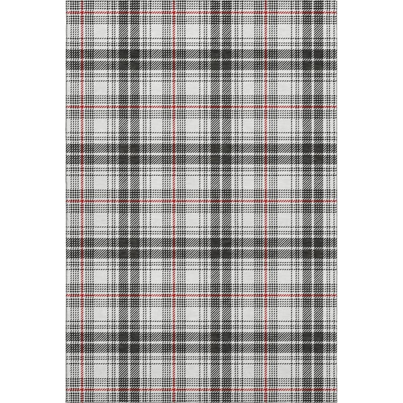 Premium Washable Super Soft Farmhouse Plaid Mayfield Rug